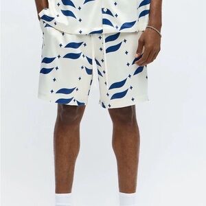 Relaxed Star Panel Shorts